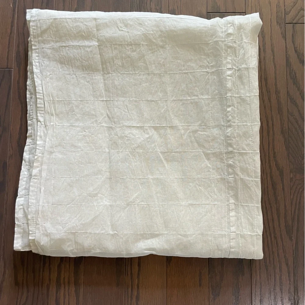 WEST ELM COTTON VOILE CRINKLE SHOWER CURTAIN 75x77